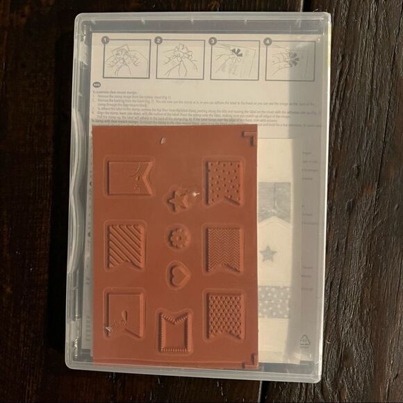 This Stampin’Up Banner Blast Stamp set of 10 Rubber Stamps Retired - Picture 4 of 5